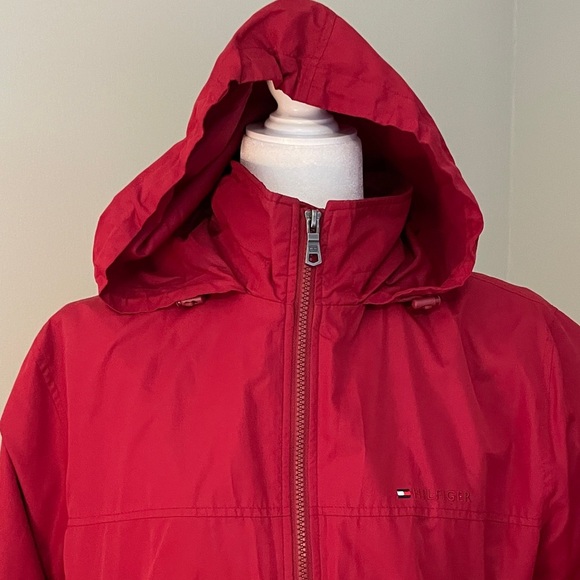 Tommy Hilfiger Vibrant Red Hooded Jacket - Picture 5 of 5
